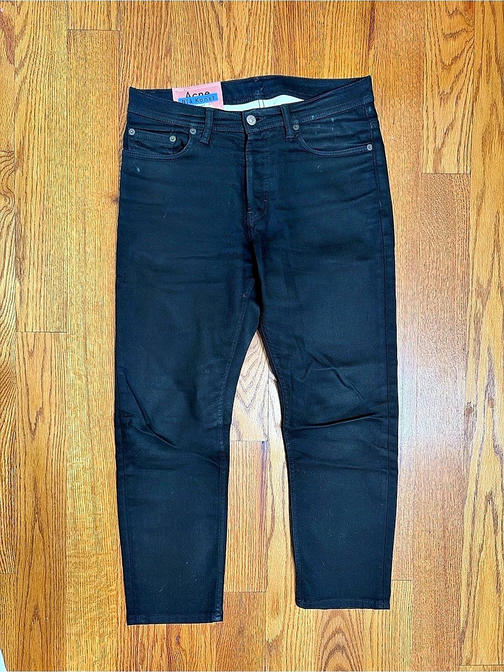 Acne Studios River Stay Black Men's Black Jeans Waist 29